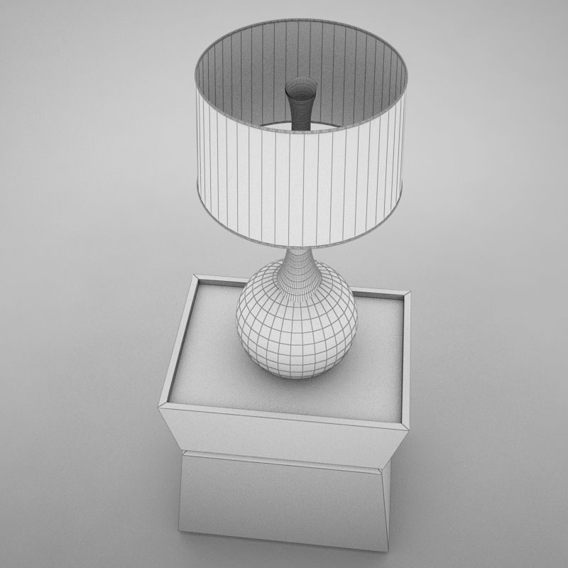 lamp table 001 3D model_8