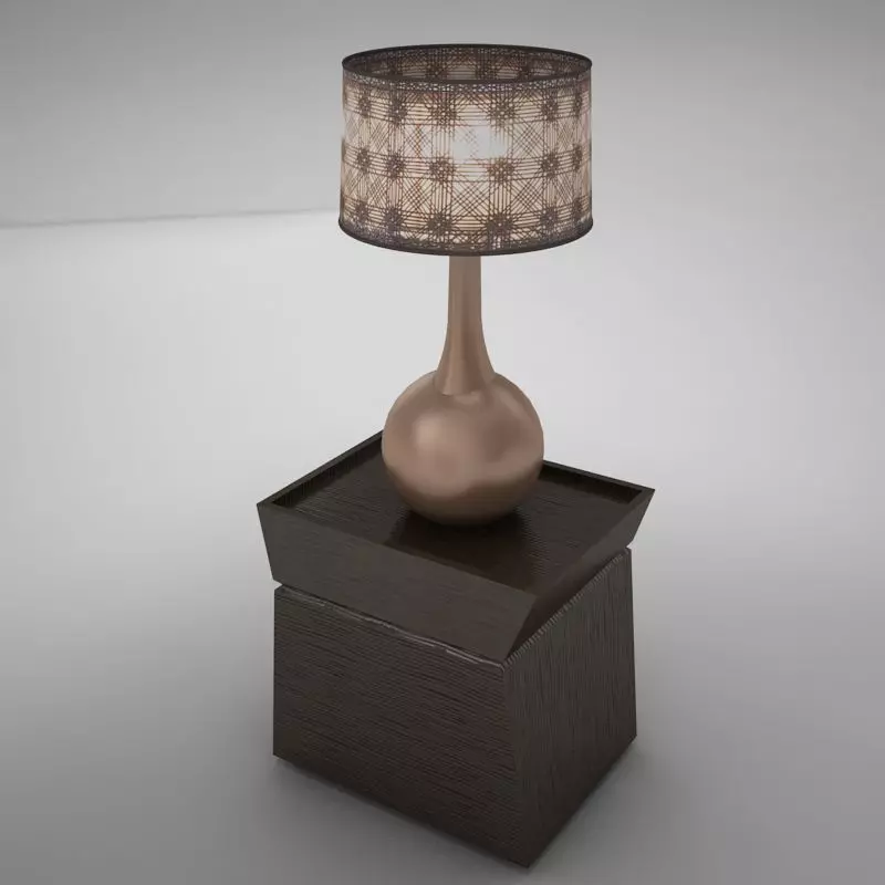 lamp table 001 3D model_0