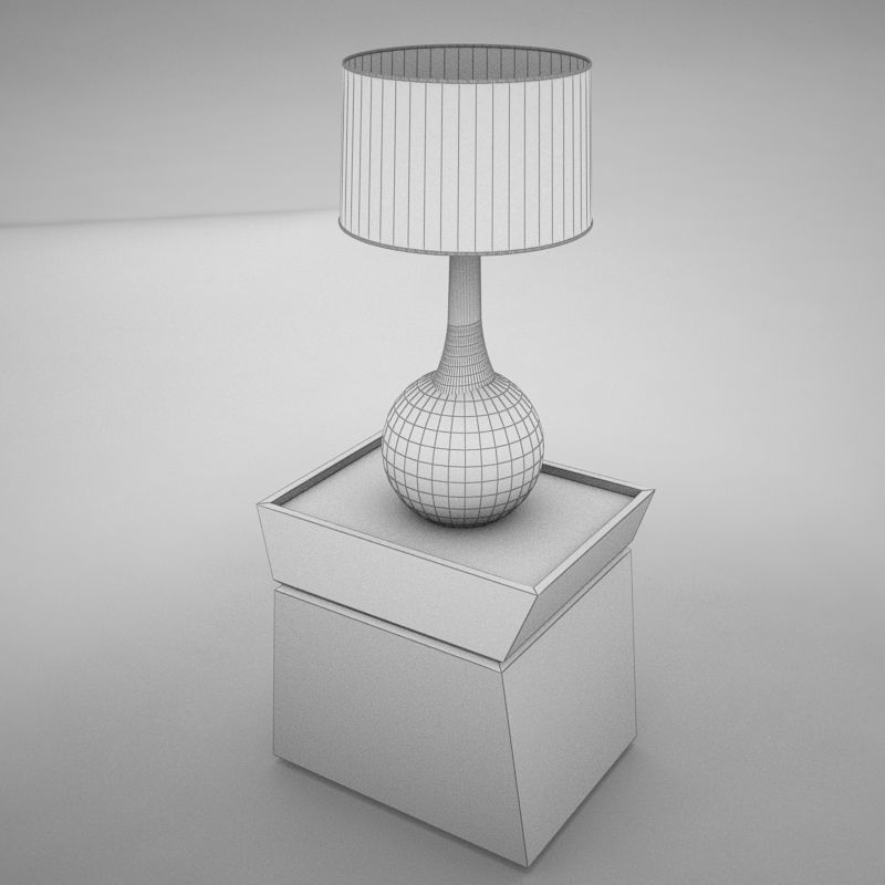 lamp table 001 3D model_7