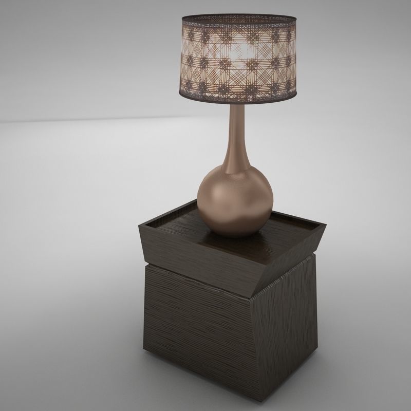lamp table 001 3D model_2