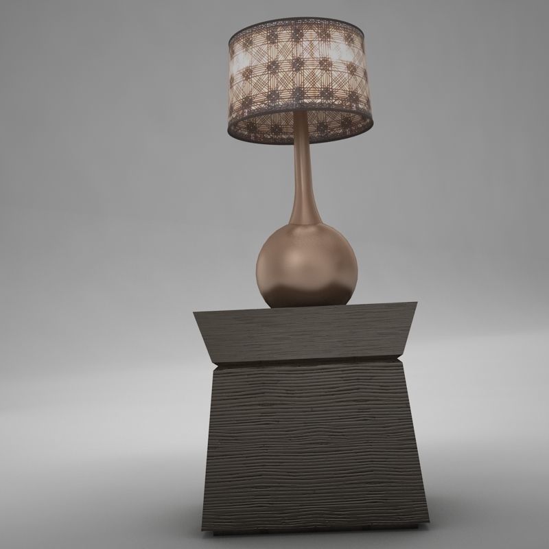 lamp table 001 3D model_4