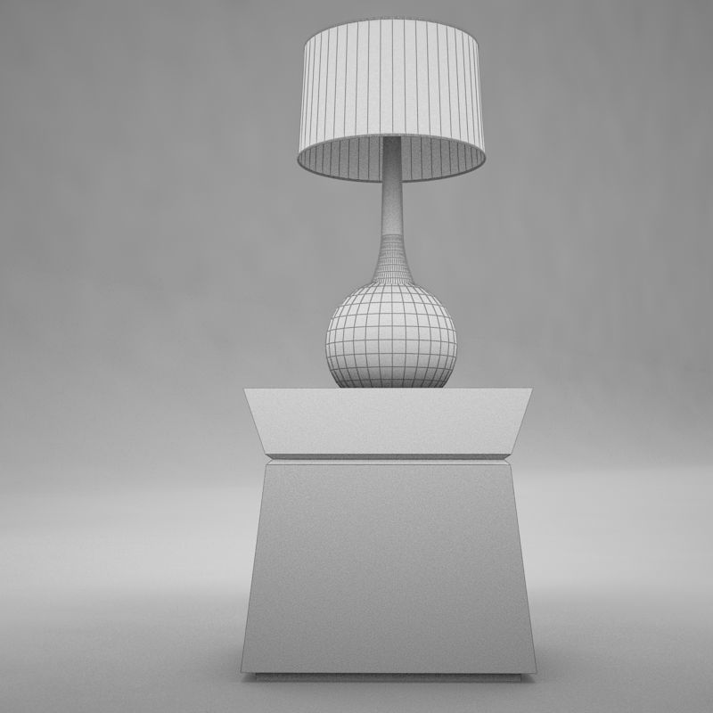 lamp table 001 3D model_12