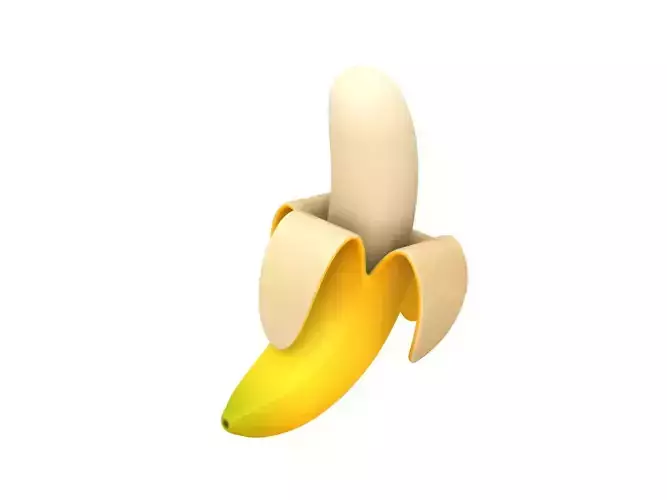 Banana Low-poly 3D model