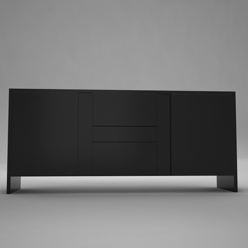 coffe table square Low-poly 3D model_5