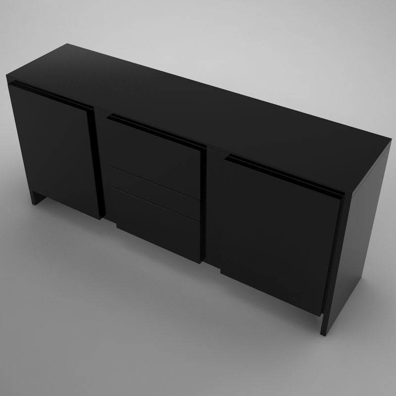 coffe table square Low-poly 3D model_6