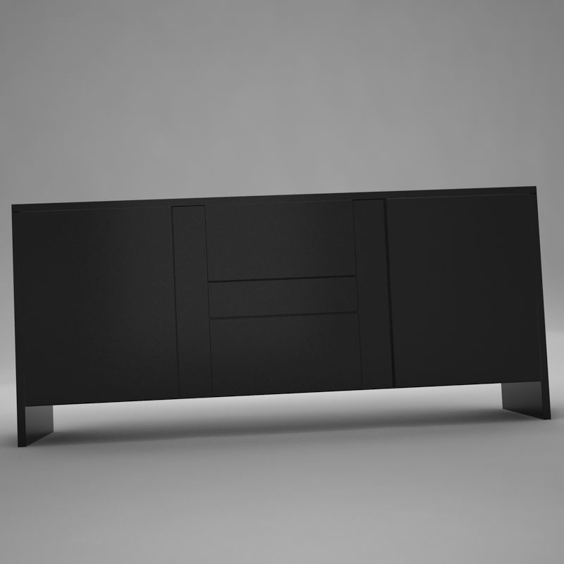 coffe table square Low-poly 3D model_4