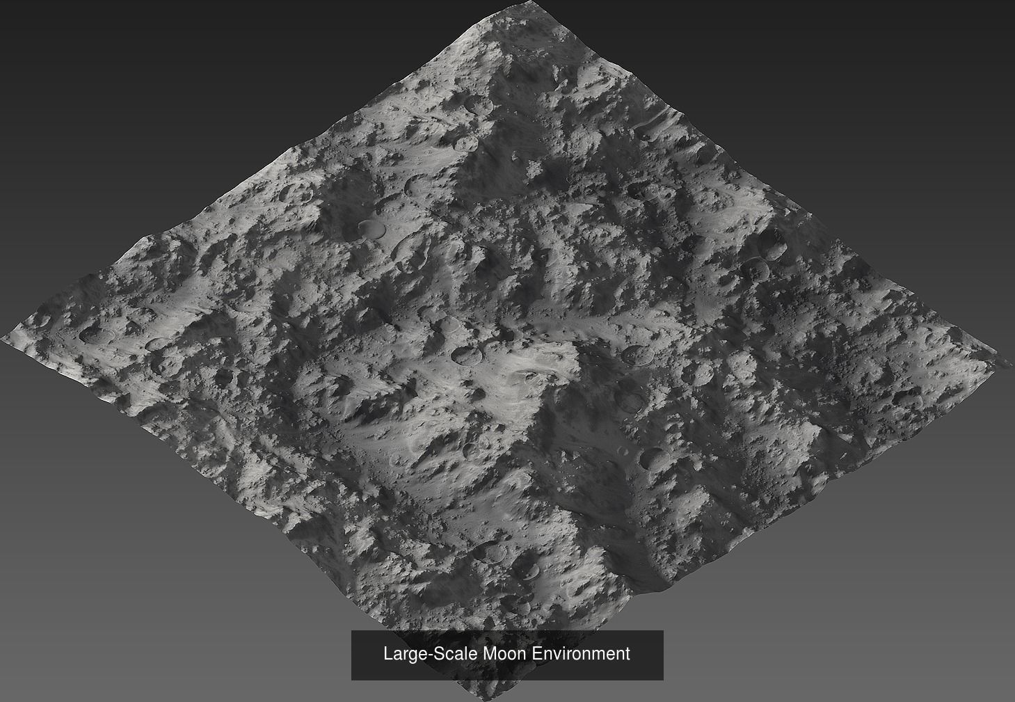 Large-Scale Moon Environments 3D Model Collection_1