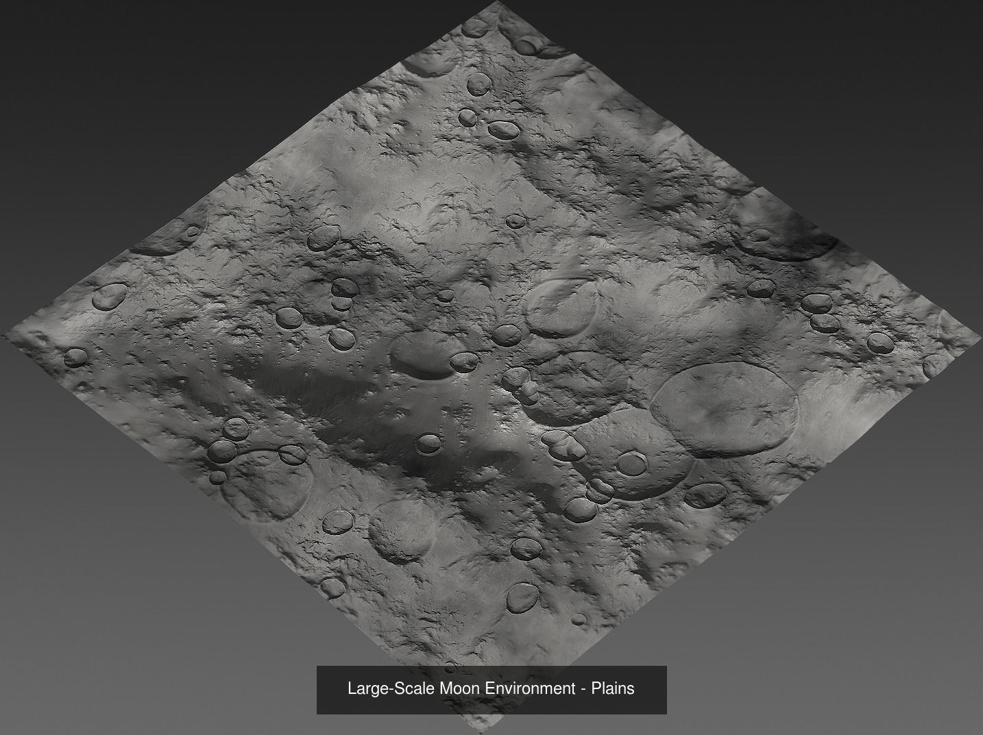 Large-Scale Moon Environments 3D Model Collection_2