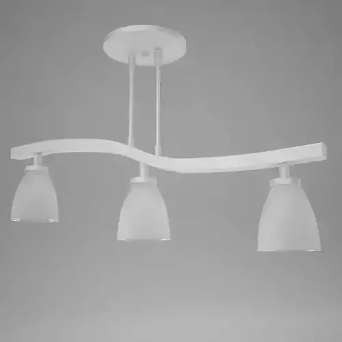 lamp06 light fixture with three glass shades