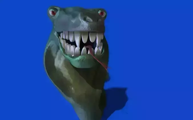 GREEN SNAKE Free low-poly 3D model