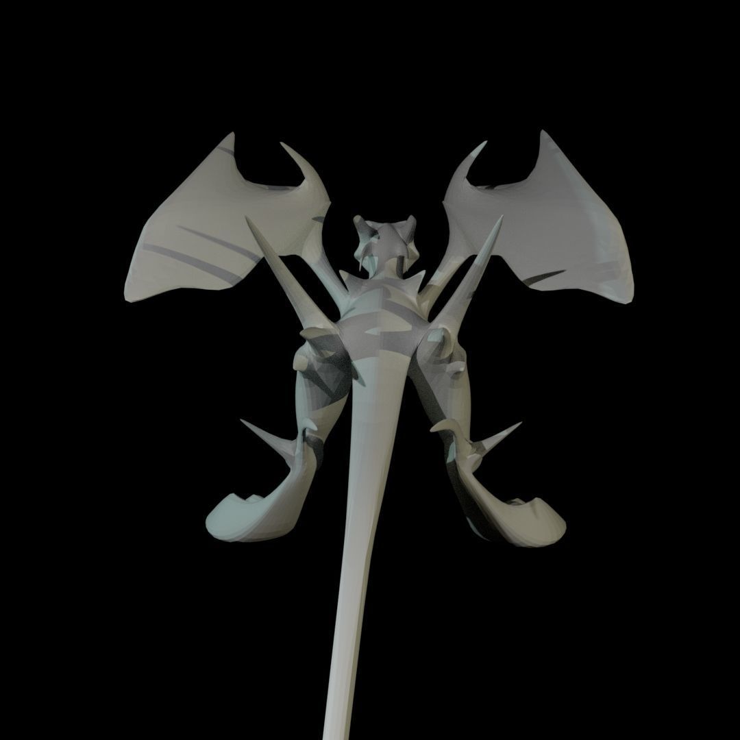 Flying Dragon Low-poly 3D model_40