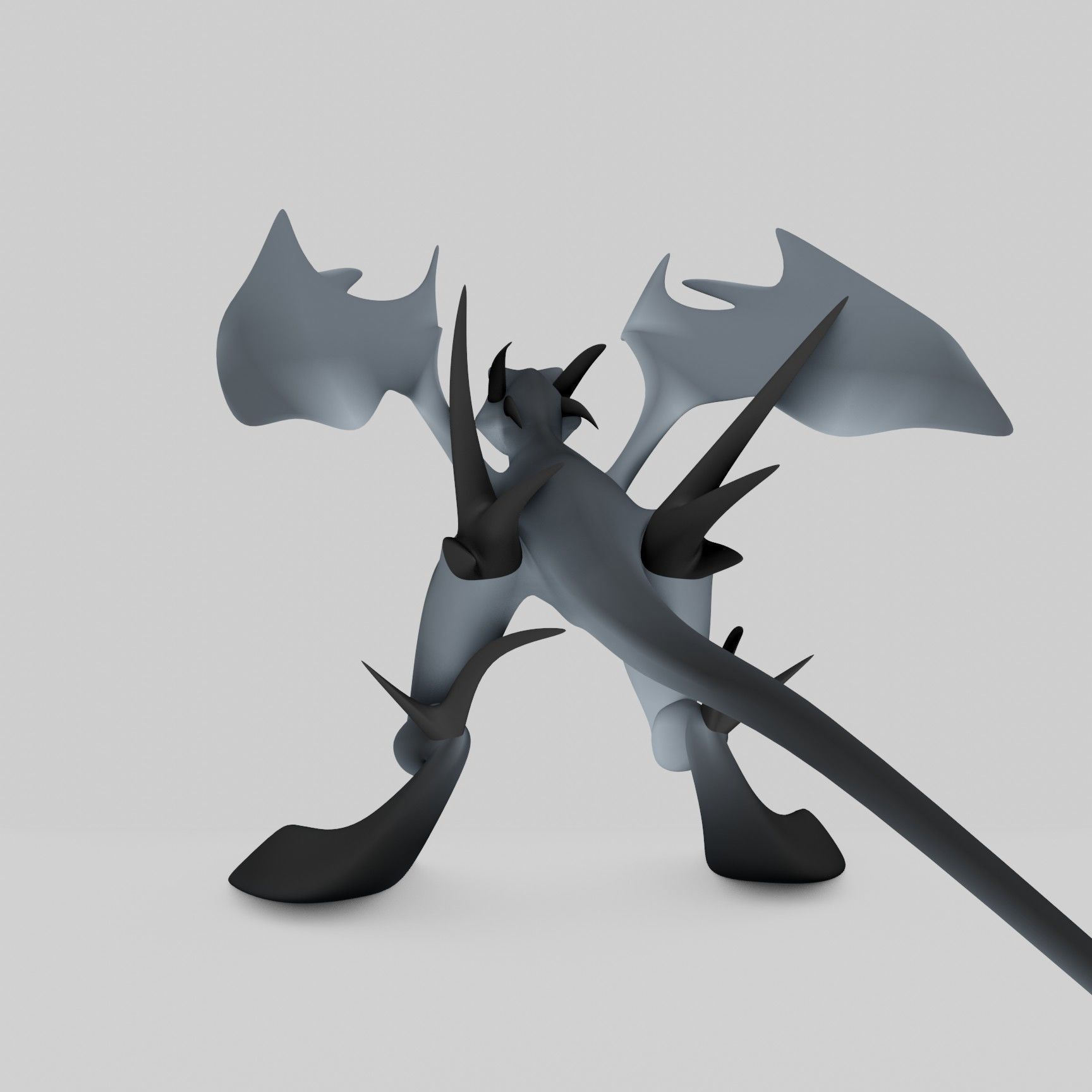 Flying Dragon Low-poly 3D model_20