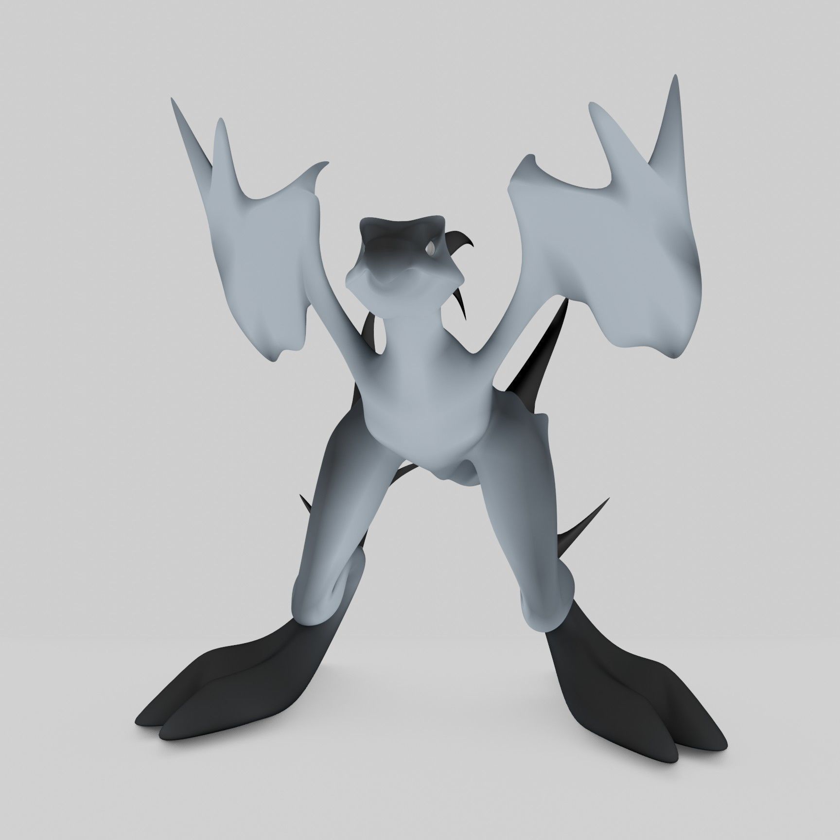 Flying Dragon Low-poly 3D model_28