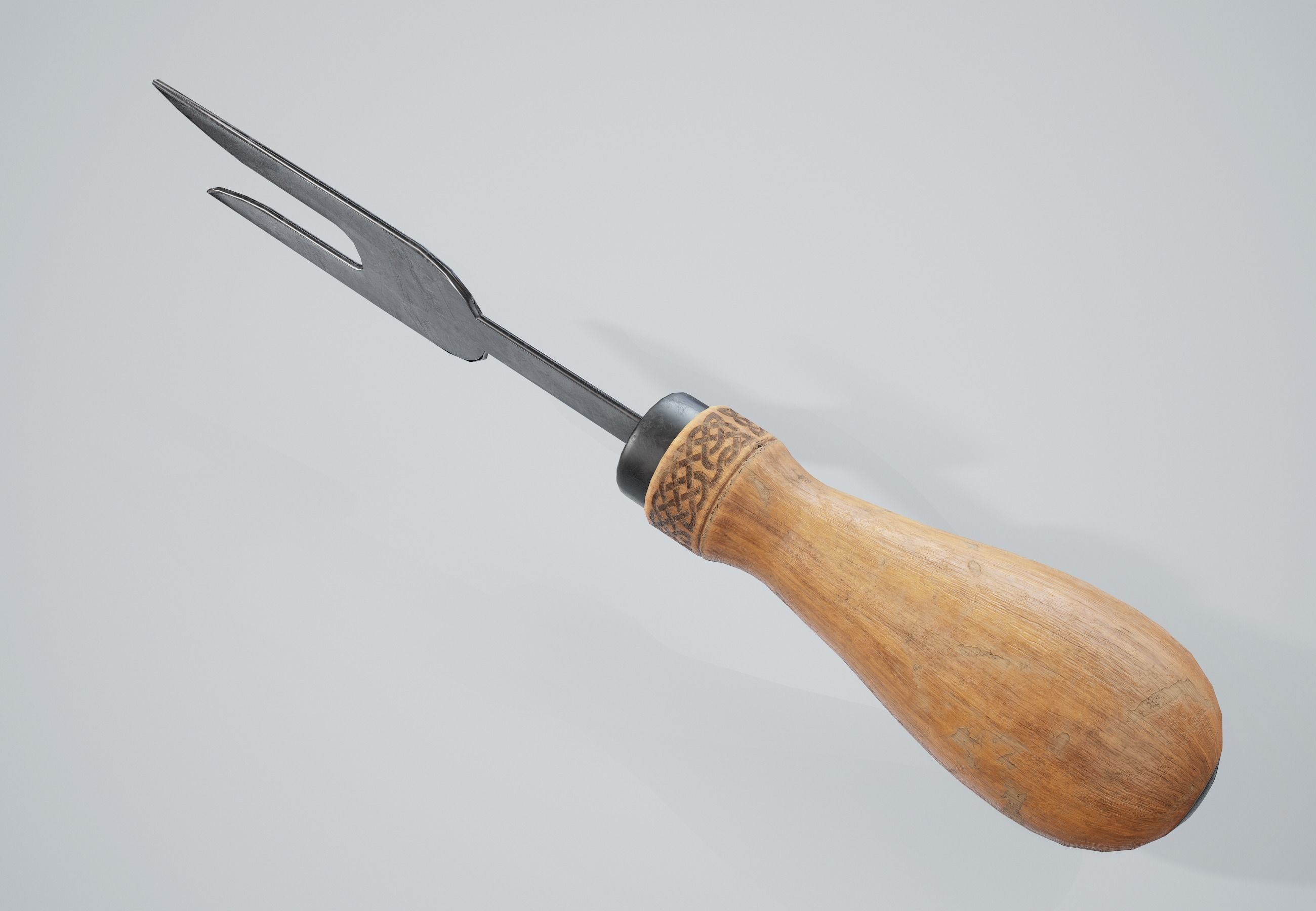 Cheese Knife Tool PBR Game Ready Low-poly 3D model_2