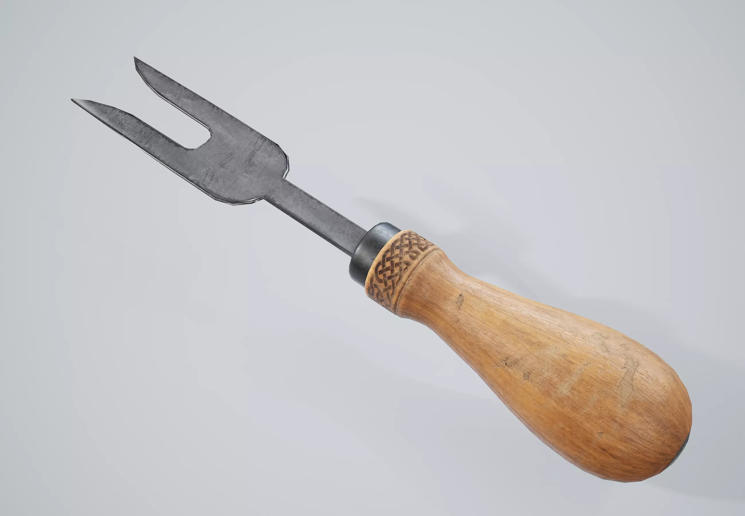 Cheese Knife Tool PBR Game Ready Low-poly 3D model_0