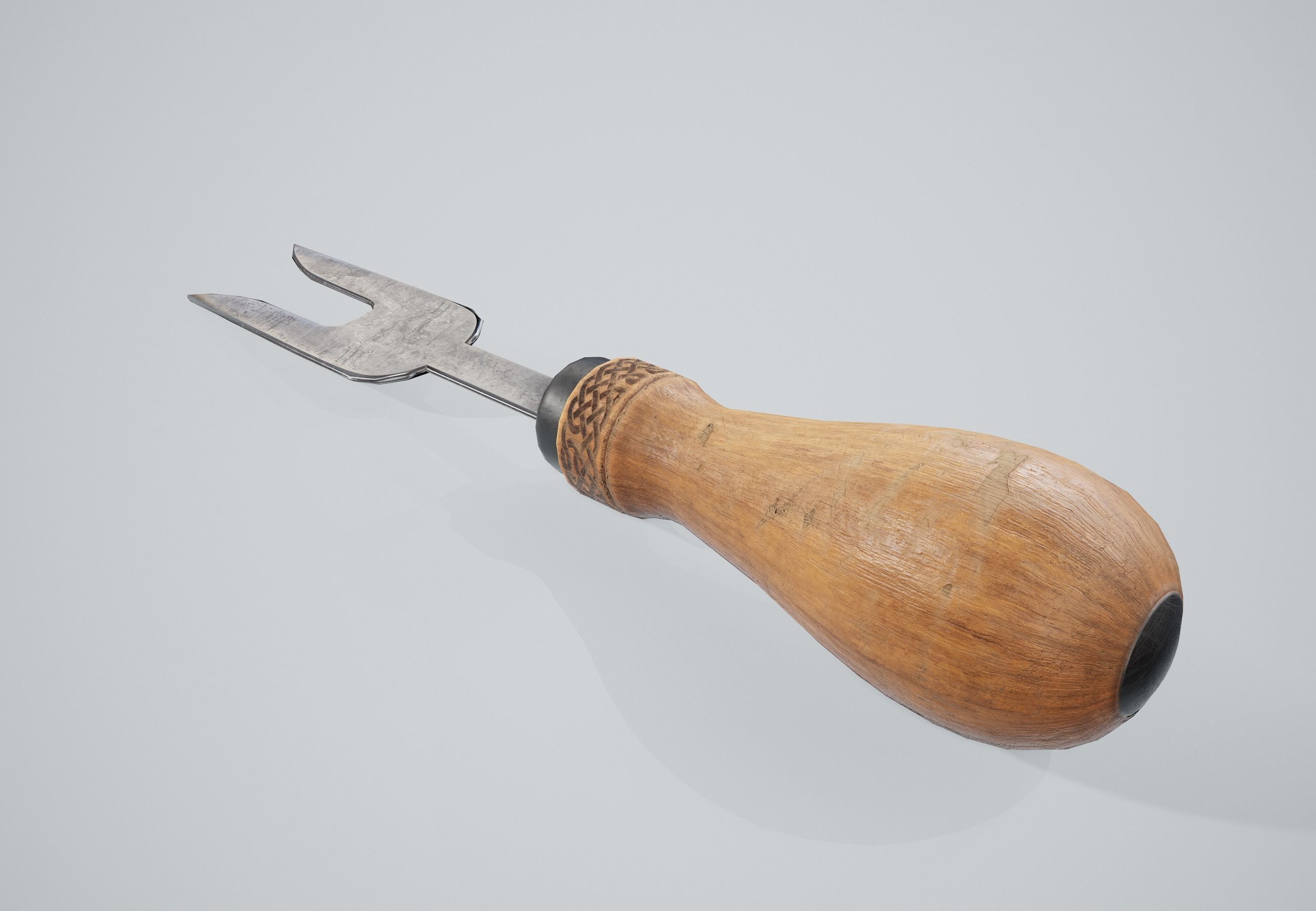 Cheese Knife Tool PBR Game Ready Low-poly 3D model_8