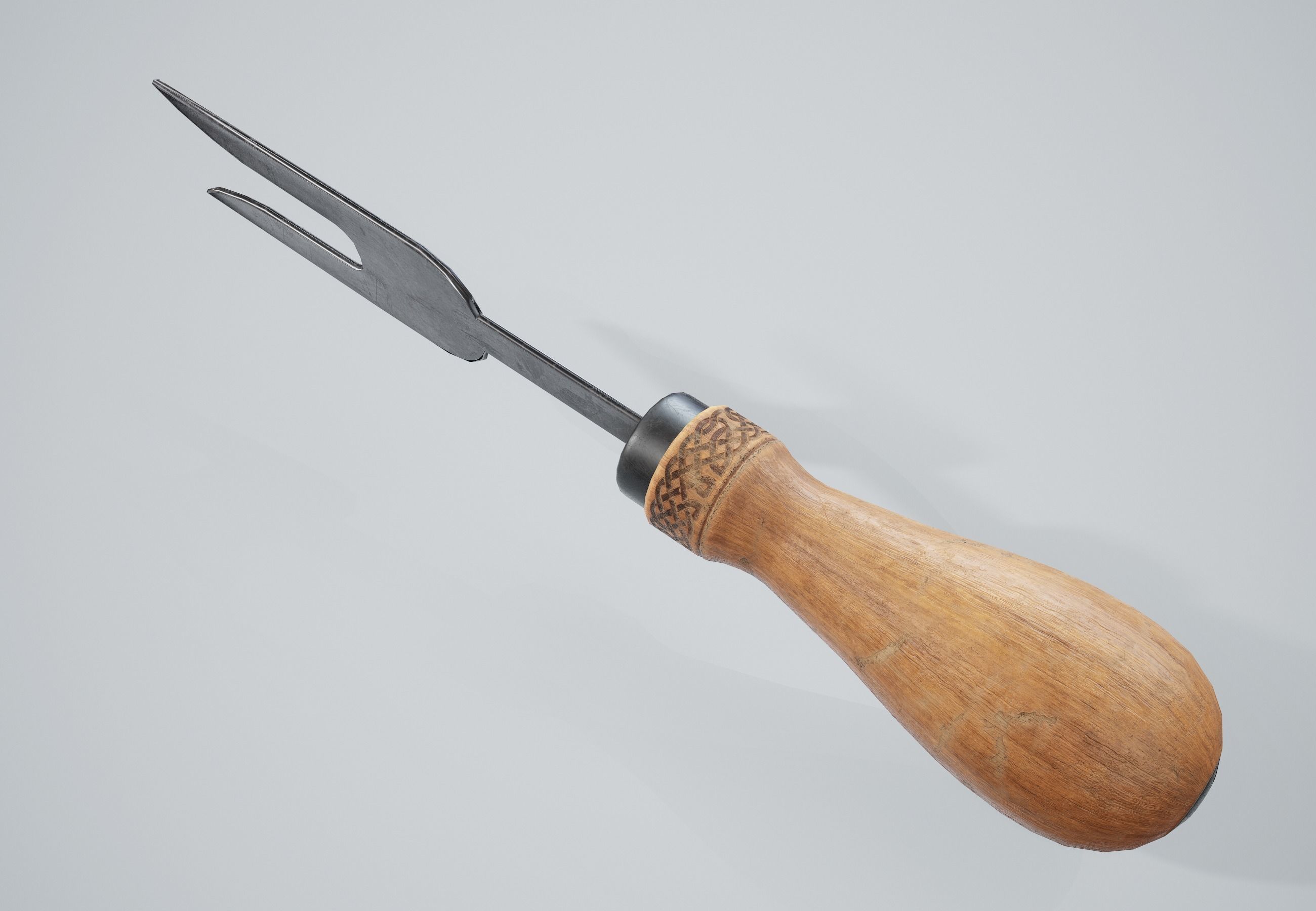 Cheese Knife Tool PBR Game Ready Low-poly 3D model_6