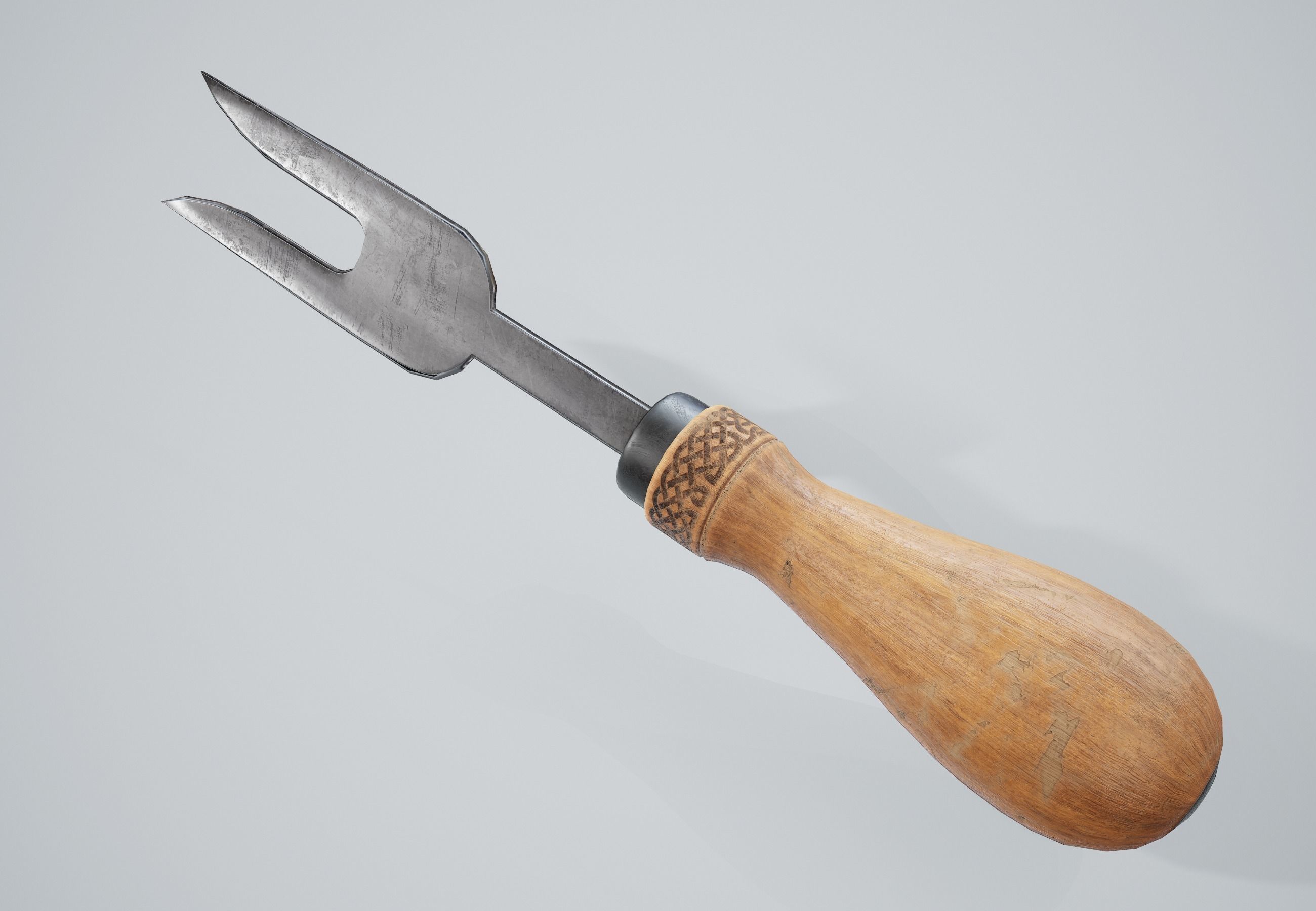 Cheese Knife Tool PBR Game Ready Low-poly 3D model_1