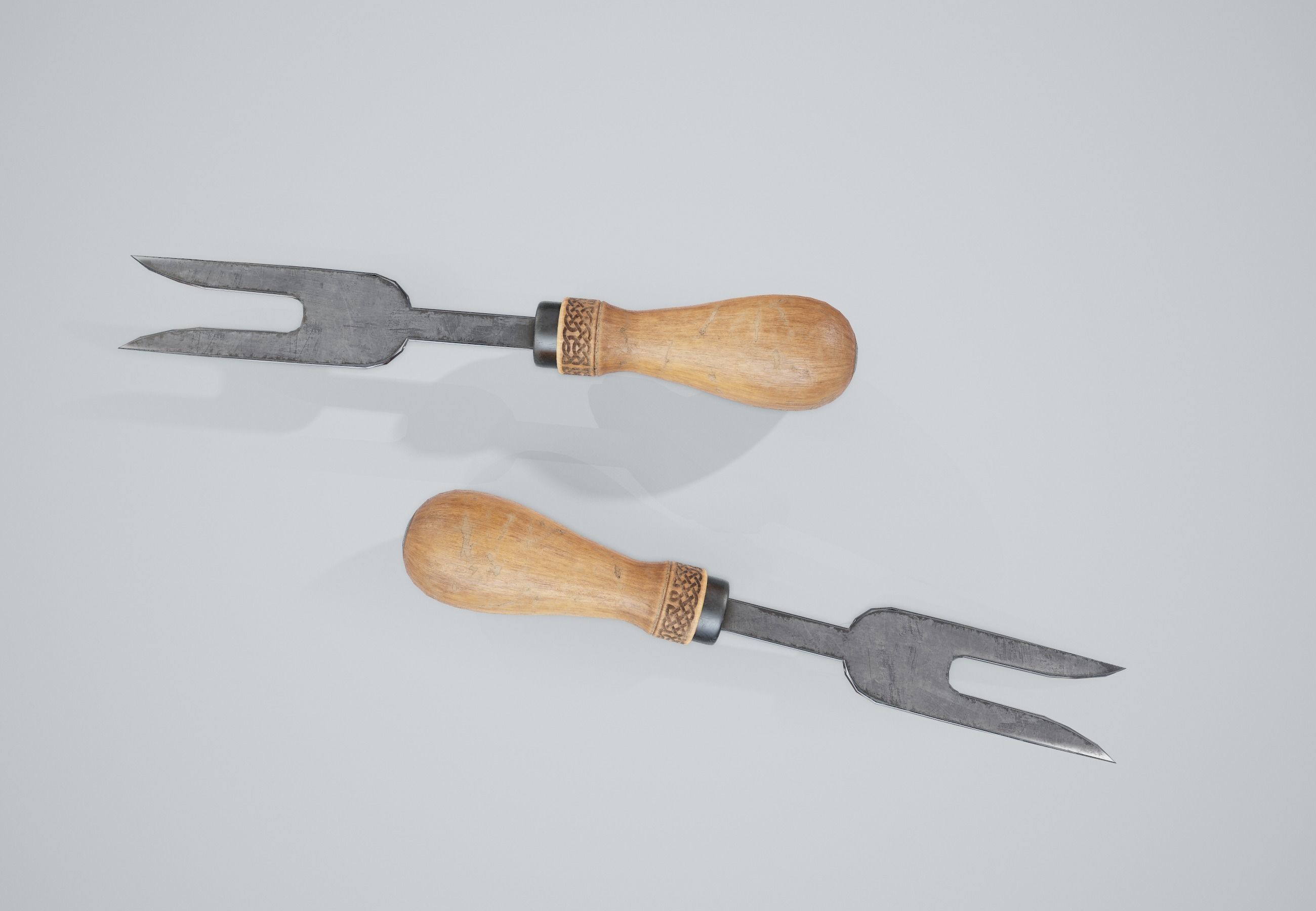 Cheese Knife Tool PBR Game Ready Low-poly 3D model_10