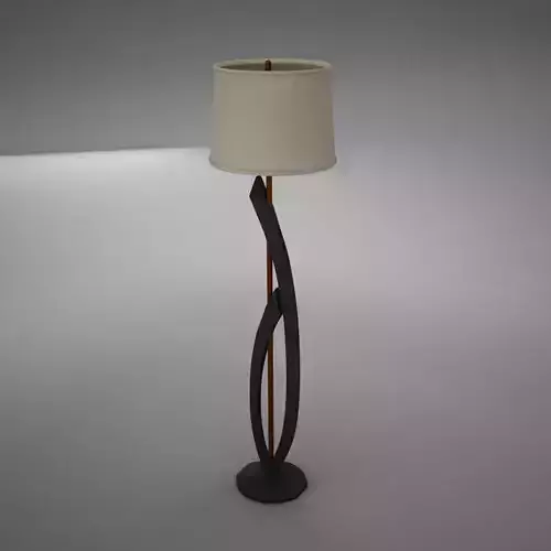 lamp09 floor lamp with shade Low-poly 3D model