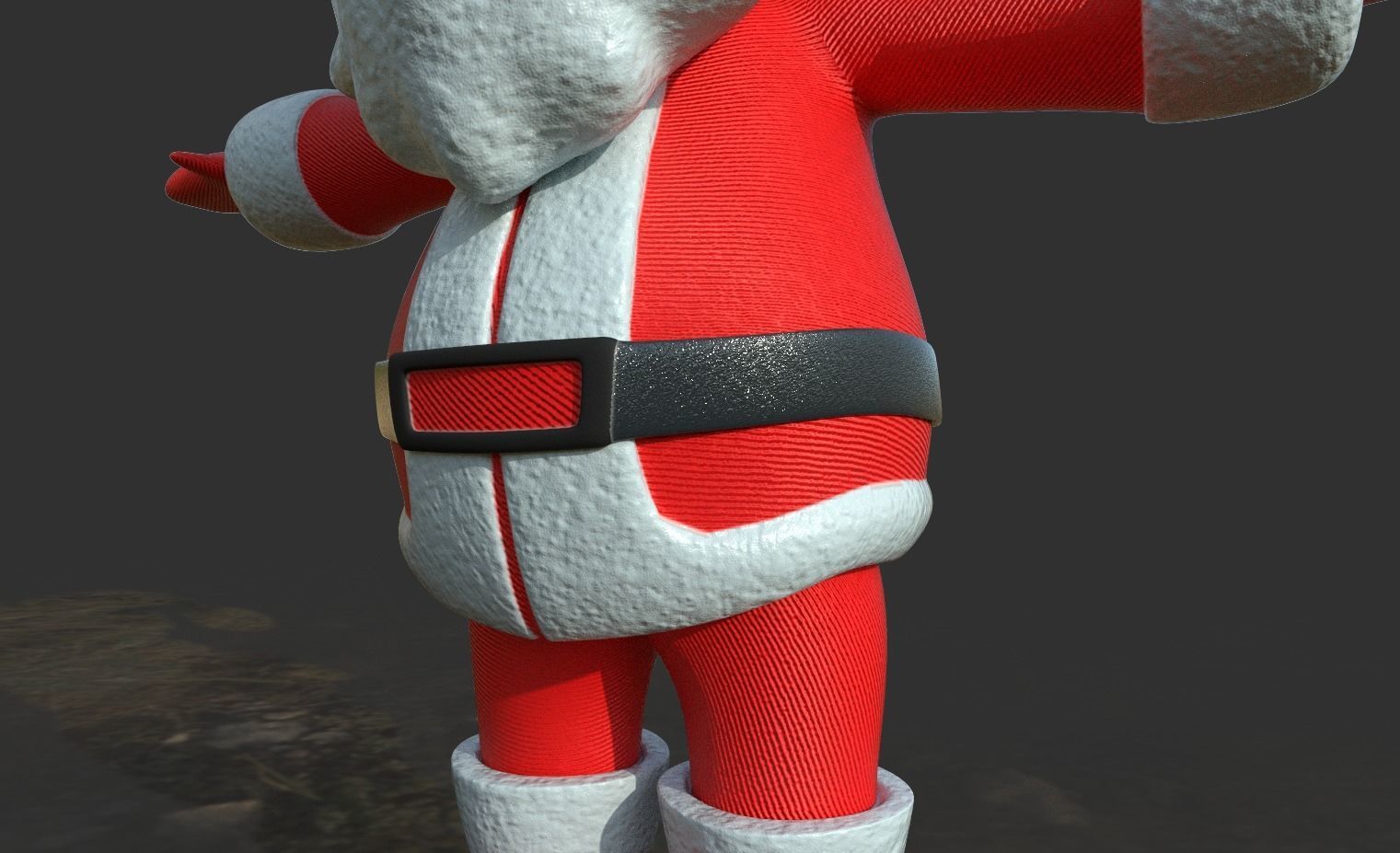 Santa claus Low-poly 3D model_11