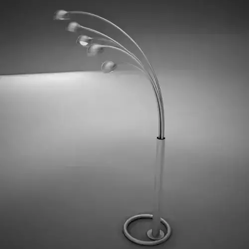 lamp07 floor lamp with four lights