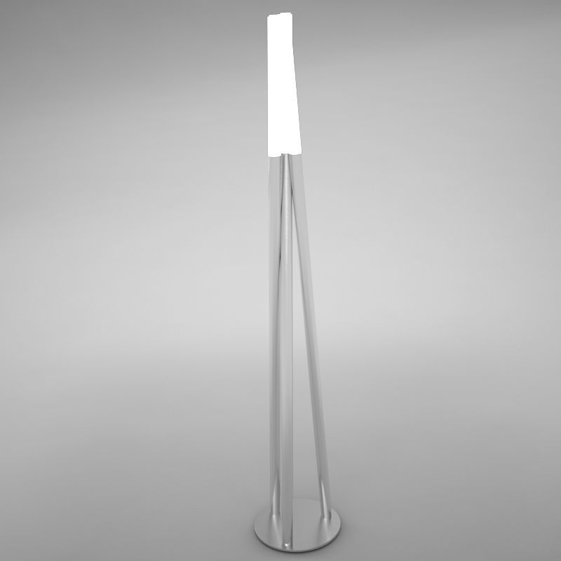 lamp05 floor lamp with three metal poles Low-poly 3D model_4