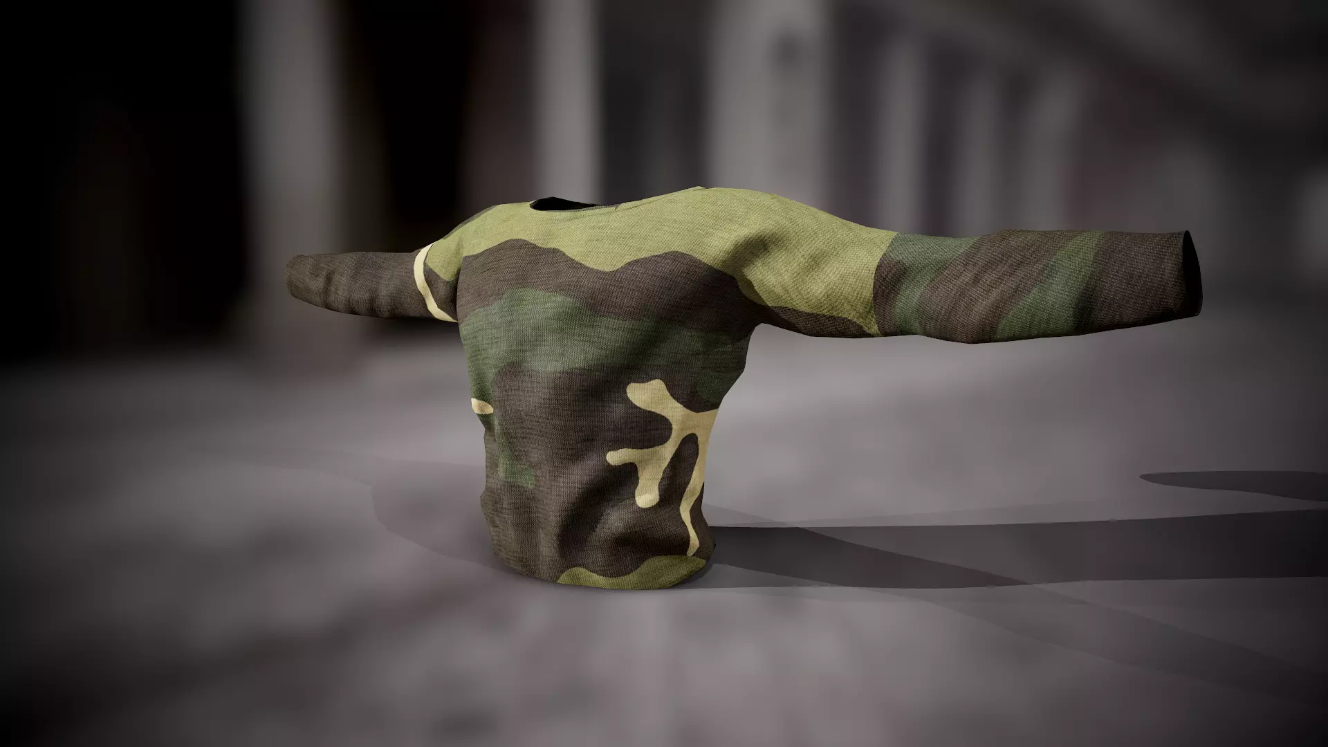 Sweatshirt 8 camouflage shirt Low-poly 3D model