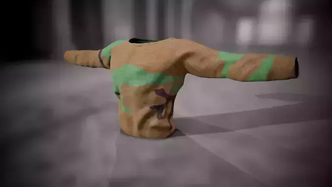 Sweatshirt 10 Low-poly 3D model
