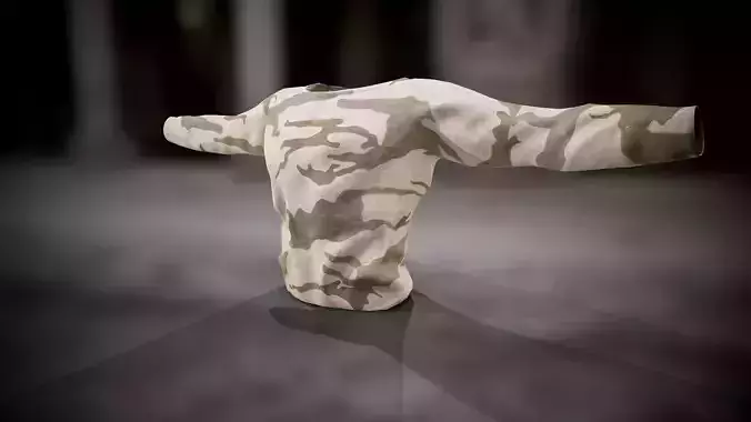 Sweatshirt 11 Low-poly 3D model