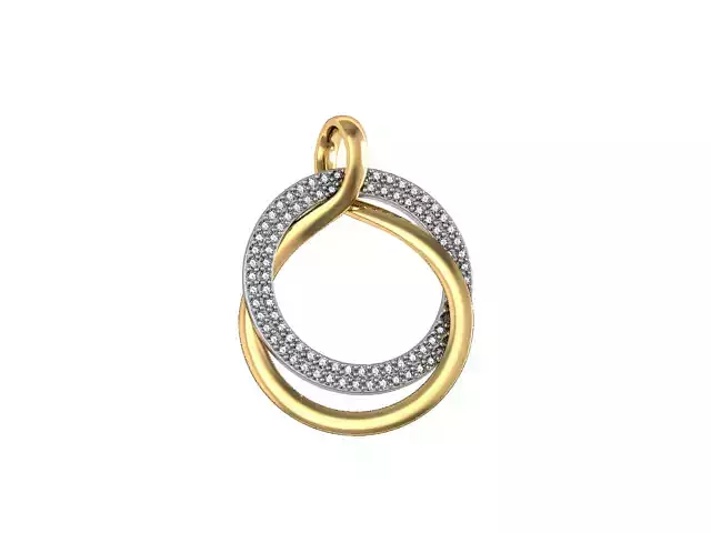Pendant diamond circle