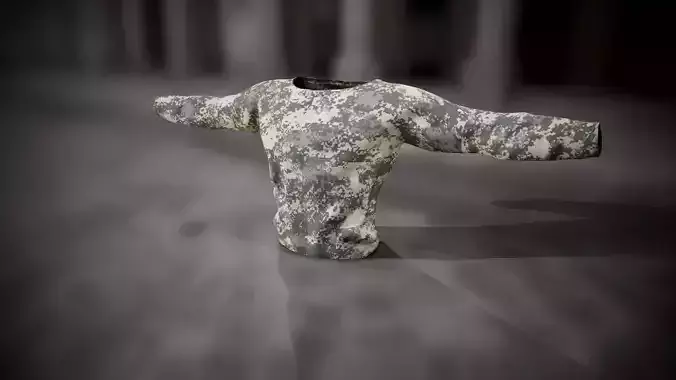 Sweatshirt 12 Low-poly 3D model