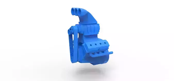 Engine V8 Scale 1 to 24 3D print model