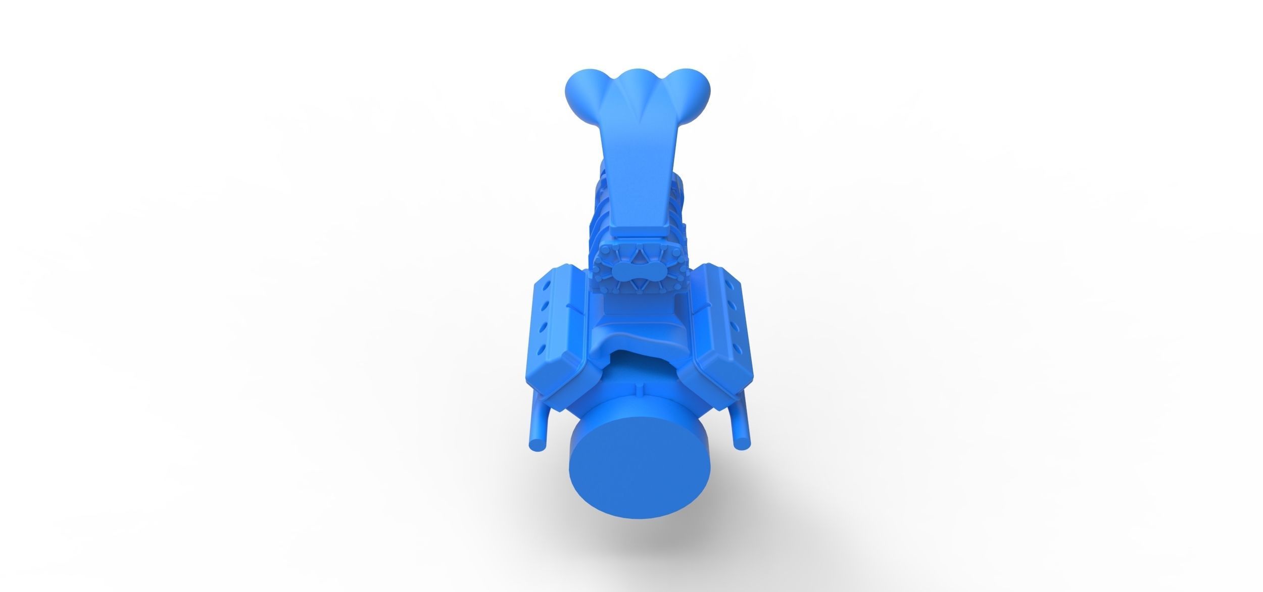 Engine V8 Scale 1 to 24 3D print model_9