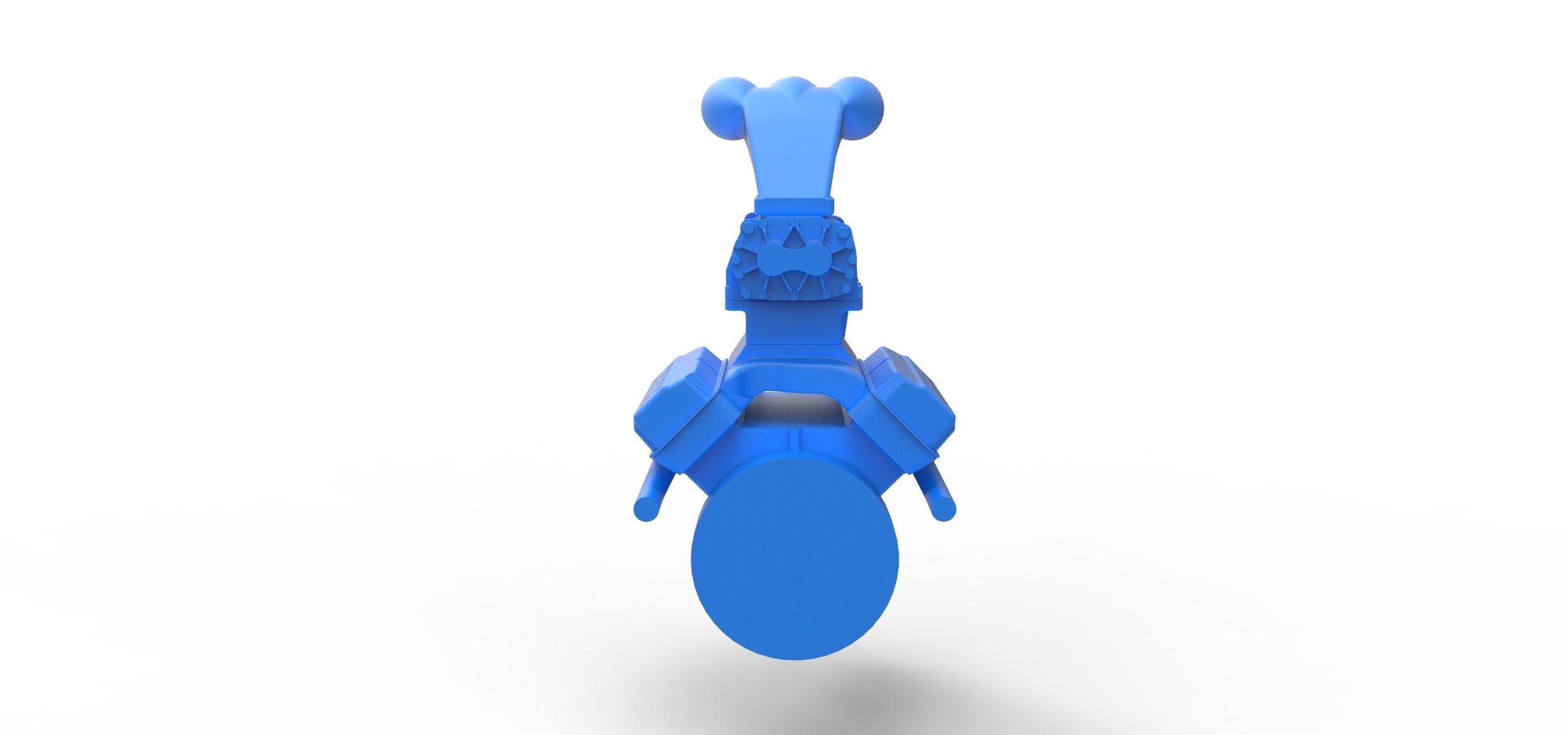 Engine V8 Scale 1 to 24 3D print model_10