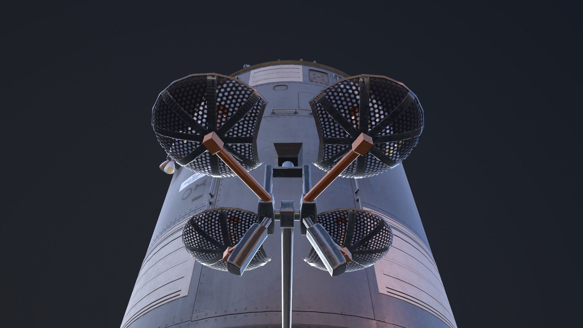 3D model Apollo command Service module and Lunar Module VR / AR / low ...