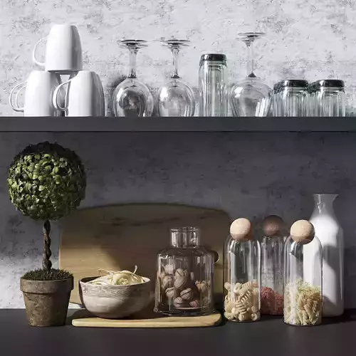 Kitchen set 9 topiary tree in pot