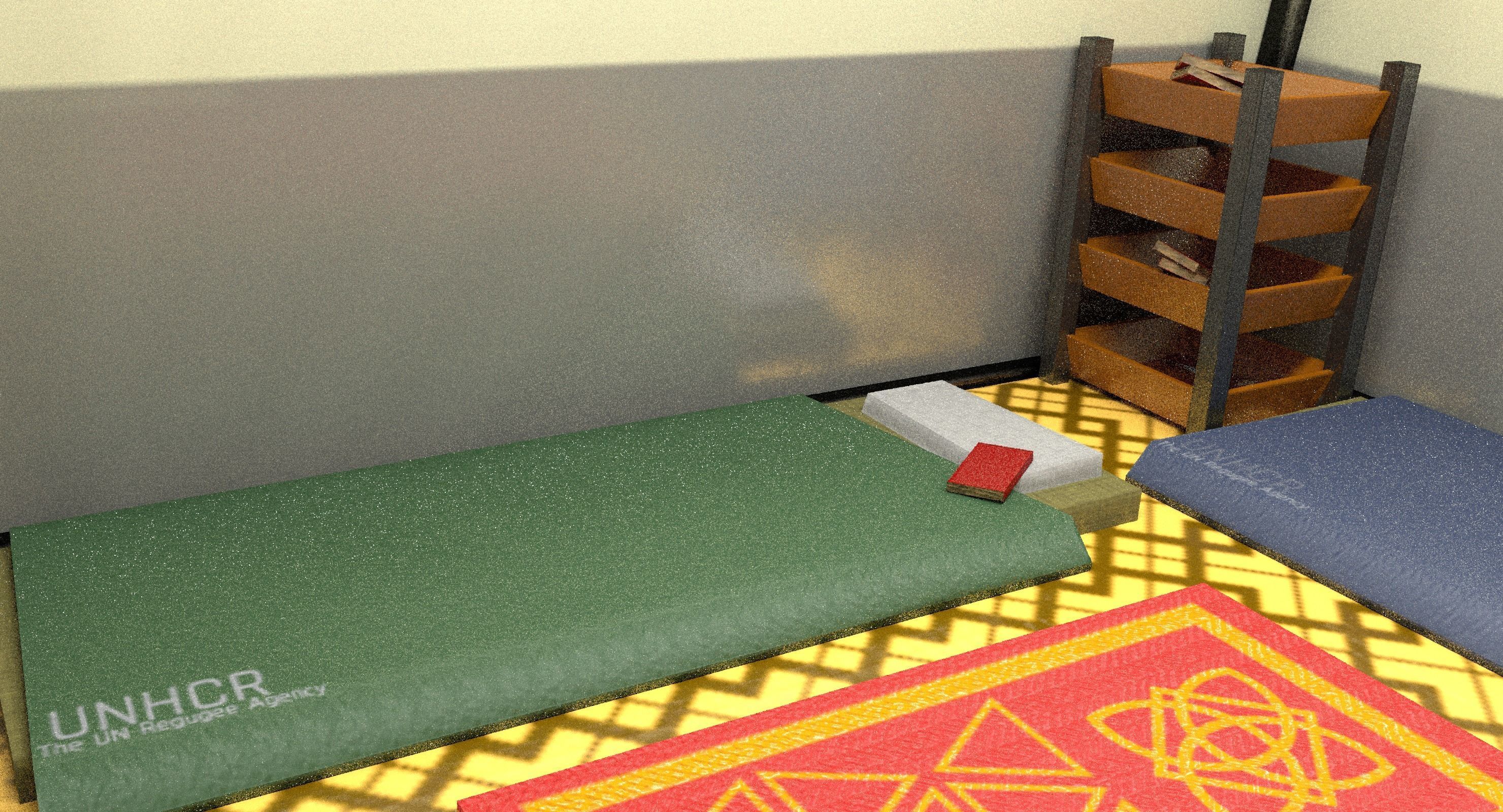 SyrianTentCityPart01 tent Low-poly 3D model_12