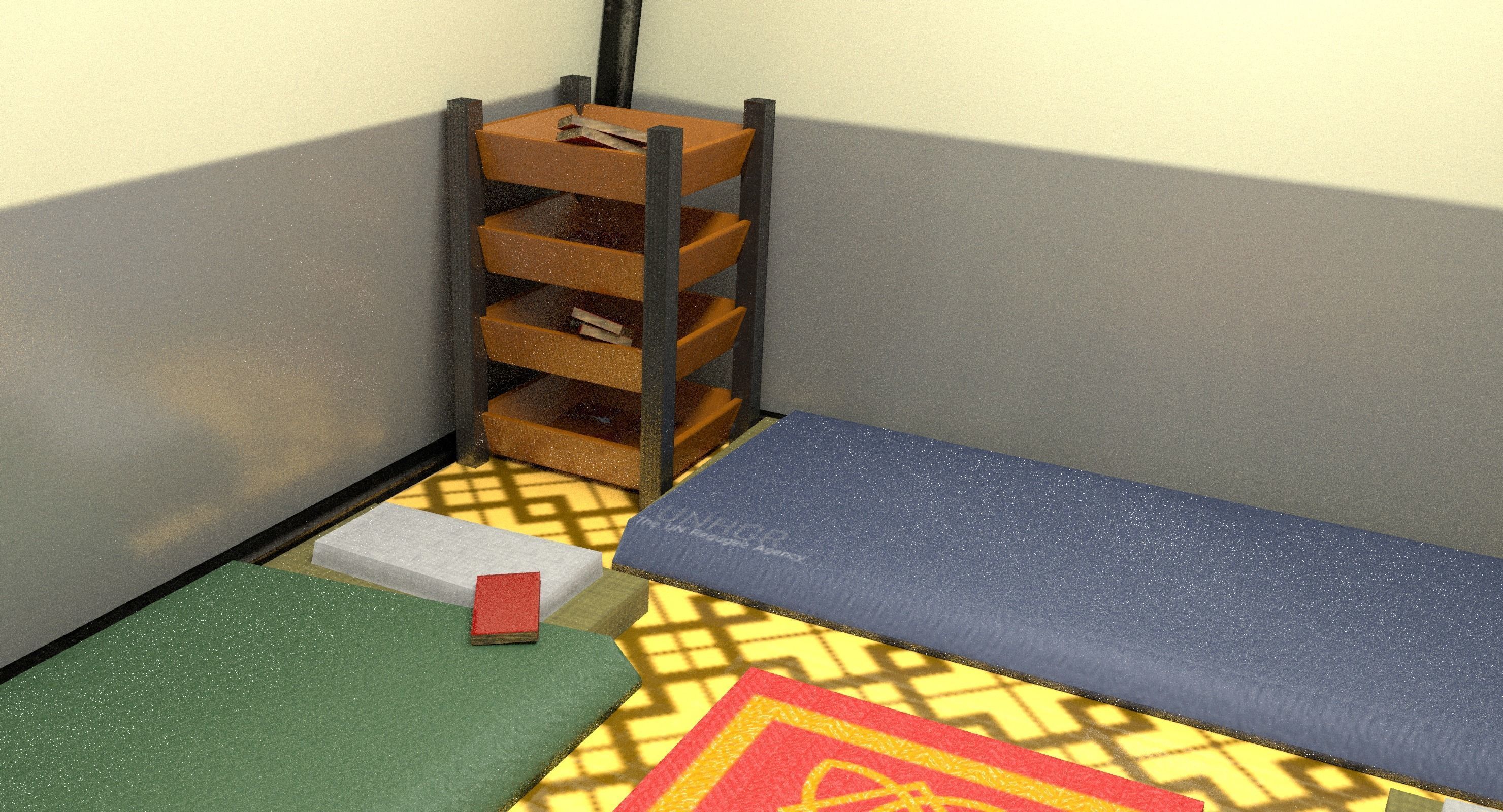 SyrianTentCityPart01 tent Low-poly 3D model_11