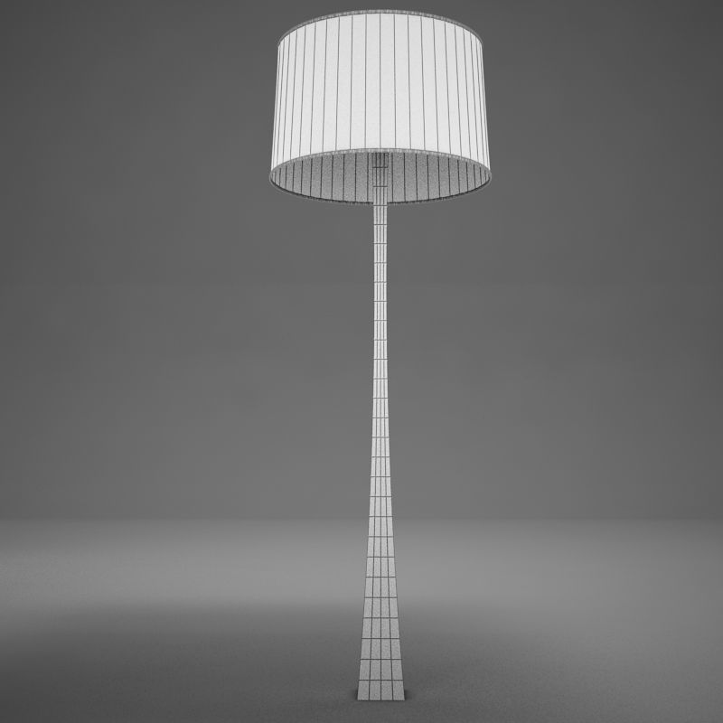 lamp01 floor lamp with shade Low-poly 3D model_11