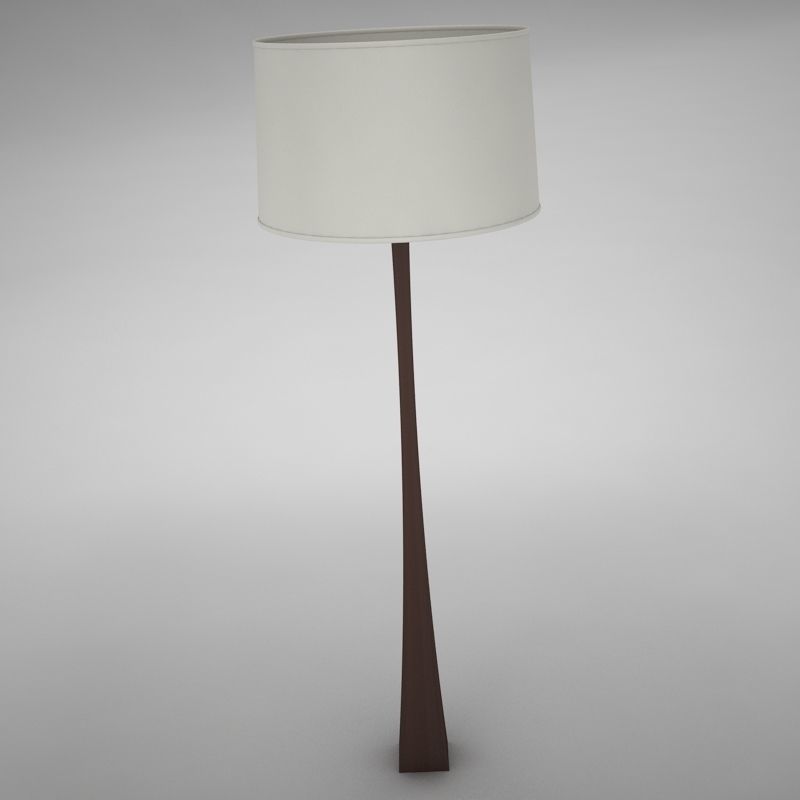 lamp01 floor lamp with shade Low-poly 3D model_5