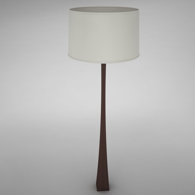 lamp01 floor lamp with shade Low-poly 3D model_2