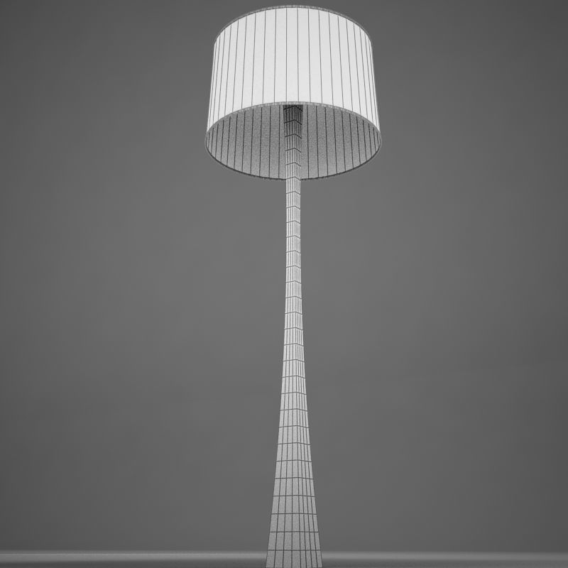 lamp01 floor lamp with shade Low-poly 3D model_13