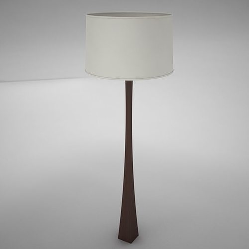lamp01 floor lamp with shade Low-poly 3D model