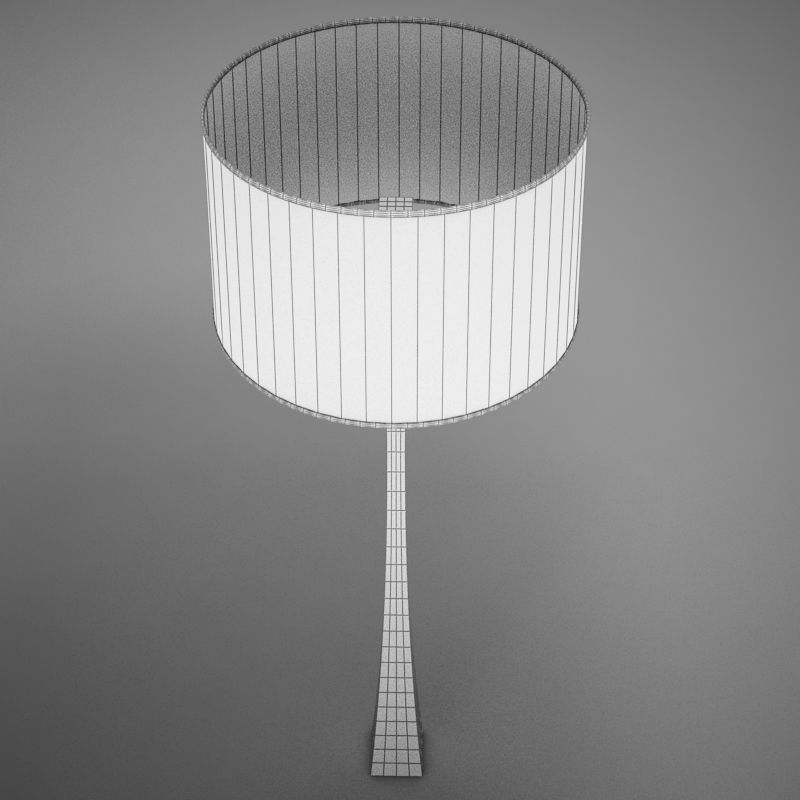 lamp01 floor lamp with shade Low-poly 3D model_15