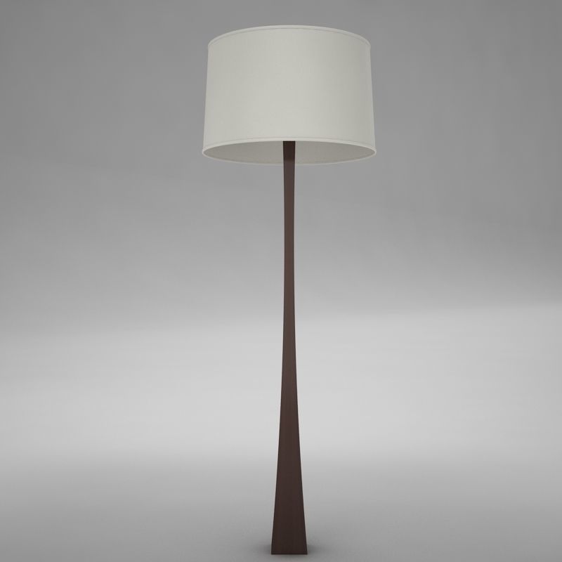 lamp01 floor lamp with shade Low-poly 3D model_4