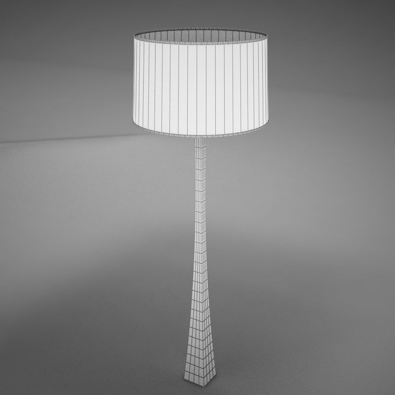 lamp01 floor lamp with shade Low-poly 3D model_14