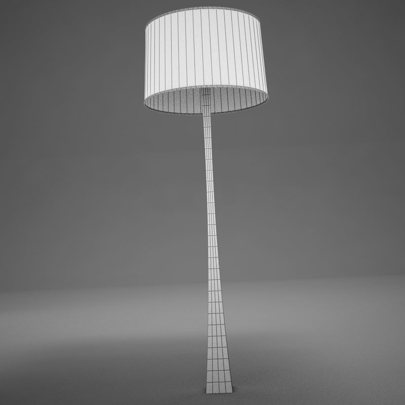 lamp01 floor lamp with shade Low-poly 3D model_12