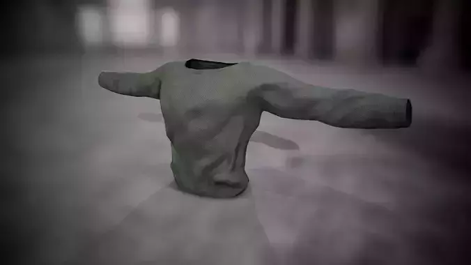Sweatshirt 14 Low-poly 3D model