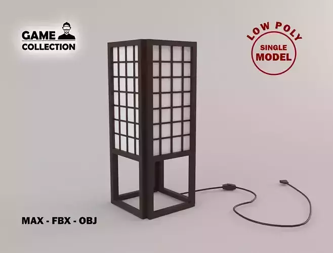 Lamp 3 Lowpoly japanese table